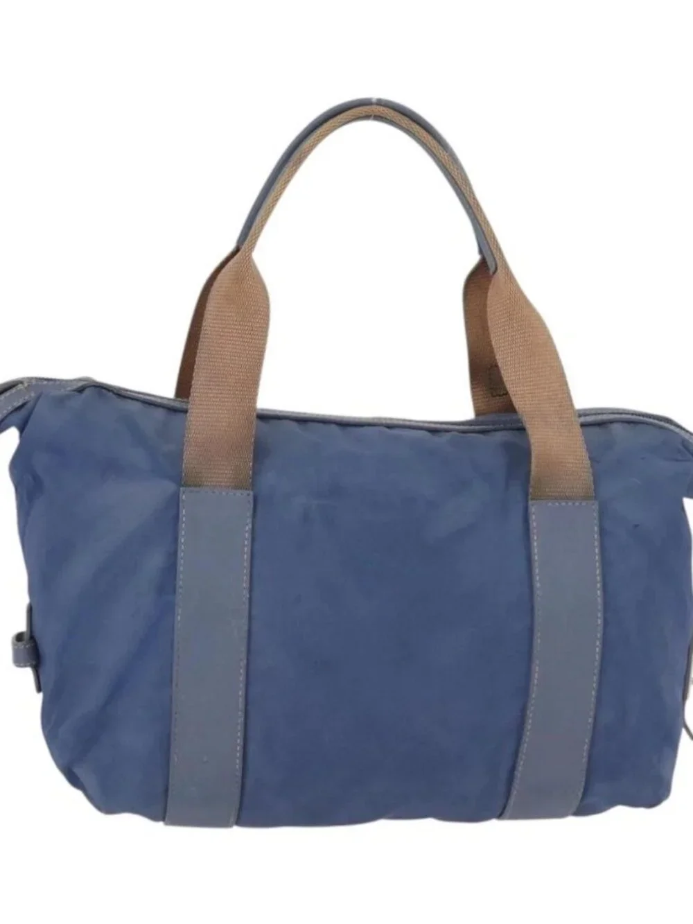 PRADA Hand Bag Nylon Blue Silver Auth mr2051 - Picture 2 of 15